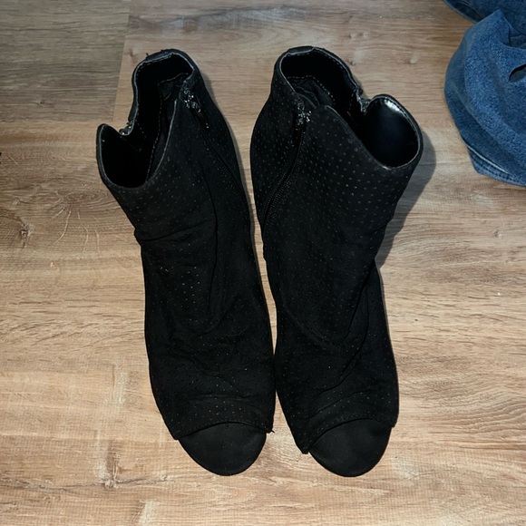 Express Peep Toe Booties - Picture 1 of 4